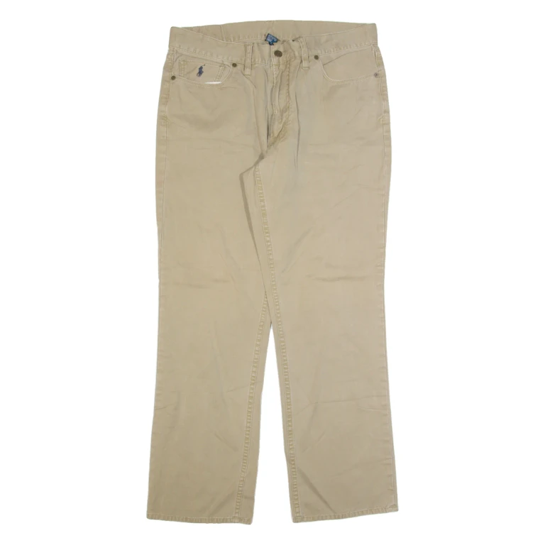 POLO RALPH LAUREN Mens Trousers Beige Regular Straight W35 L30