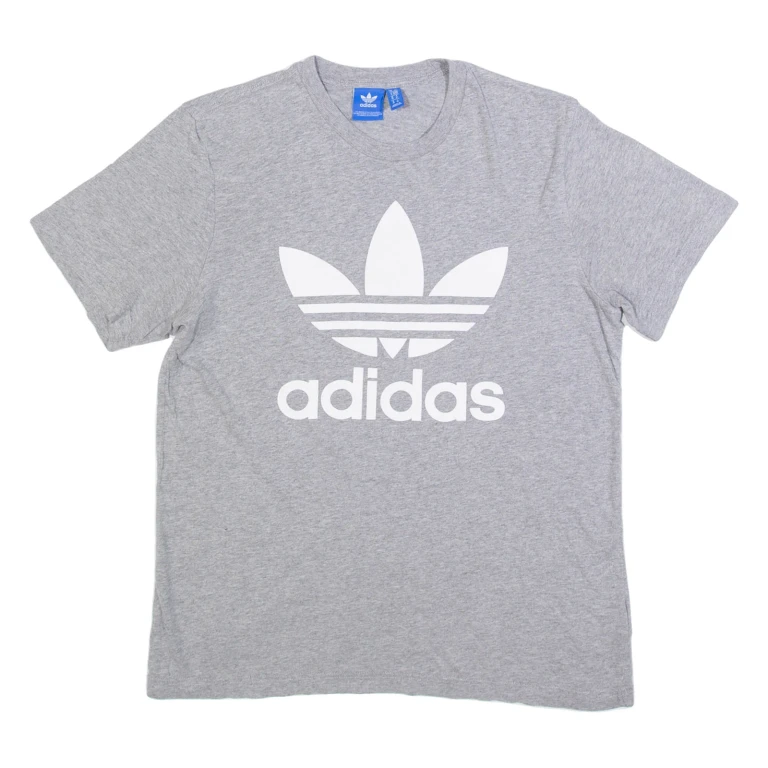 ADIDAS Mens T-Shirt Grey M
