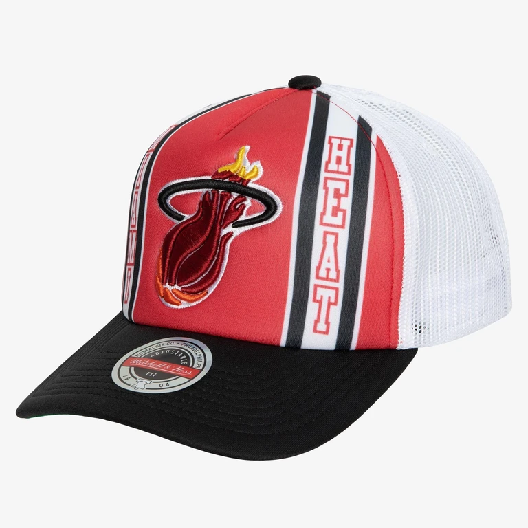 Men's NBA Retro Trucker Snapback Hwc Heat Snapback Caps
