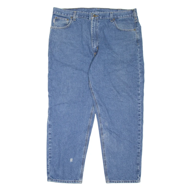 CARHARTT Workwear Mens Jeans Blue Relaxed Tapered W40 L29