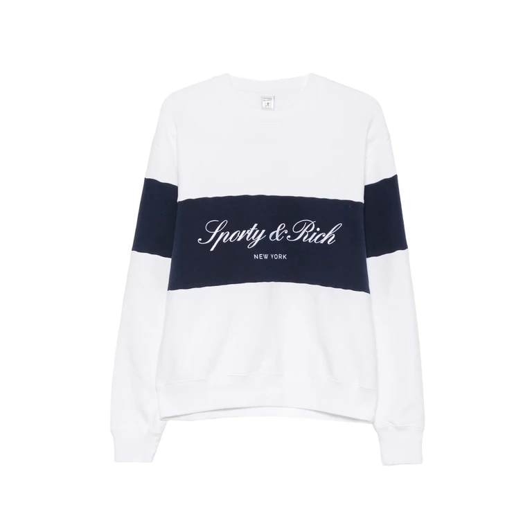 Sporty & Rich Signature Logo-embroidered Sweatshirt