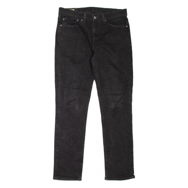 LEVI'S 511 BIG E Jeans Mens Black Slim Straight W34 L32