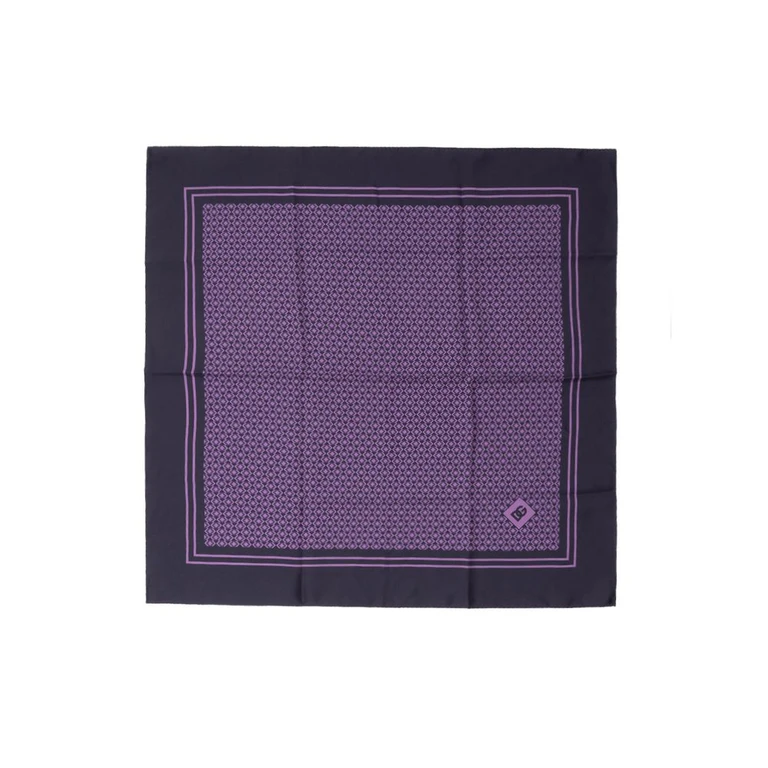 Dolce & Gabbana Purple Silk Pocket Square Accessory - Men