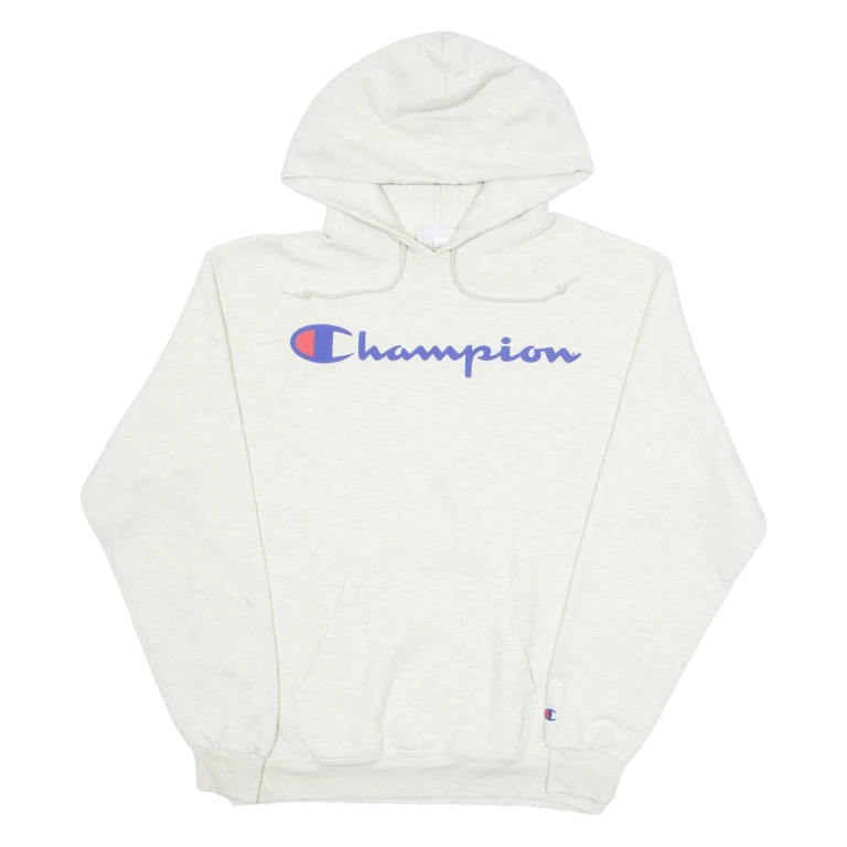 CHAMPION Mens Grey Hoodie M