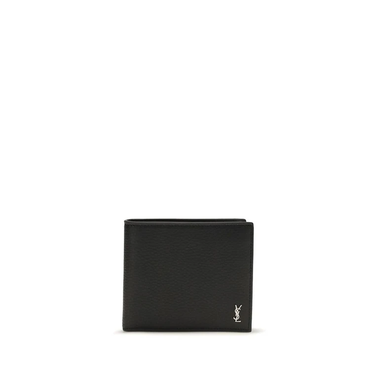 Black Calf Leather Bos Taurus Wallet - Men