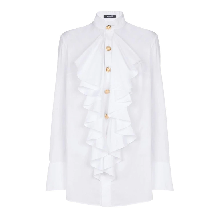 Balmain Chemise - Blanc (FF1HR150CG220FA)