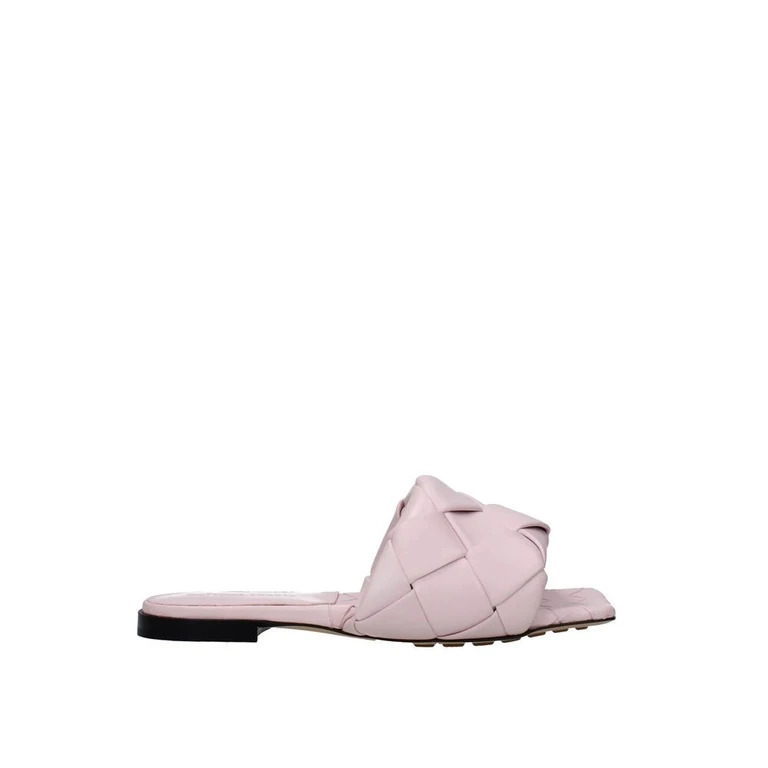 Bottega Veneta Multicolor Calfskin Flat Sandals - Women
