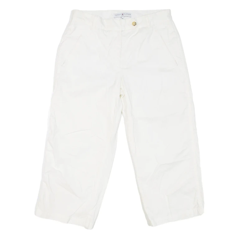 TOMMY HILFIGER Golf Womens Pedal Pushers Shorts White L W38