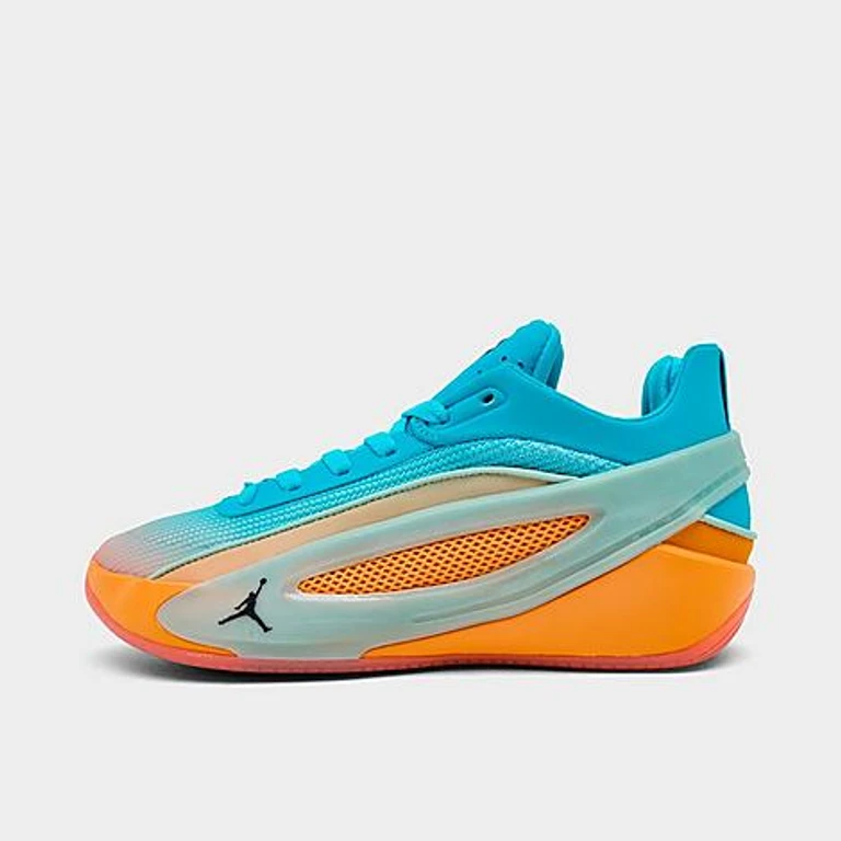 Big Kids Luka 5 Basketball Shoes in Multi-Color/Turquoise Blue/Green Glow Size: 3.5