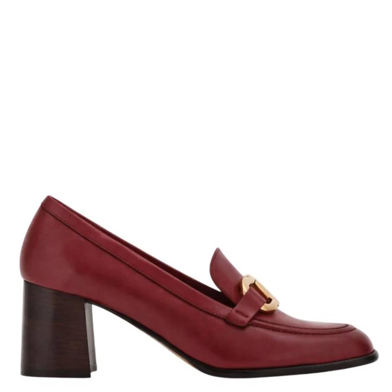 Ferragamo Gancini Ornament Heeled Loafers