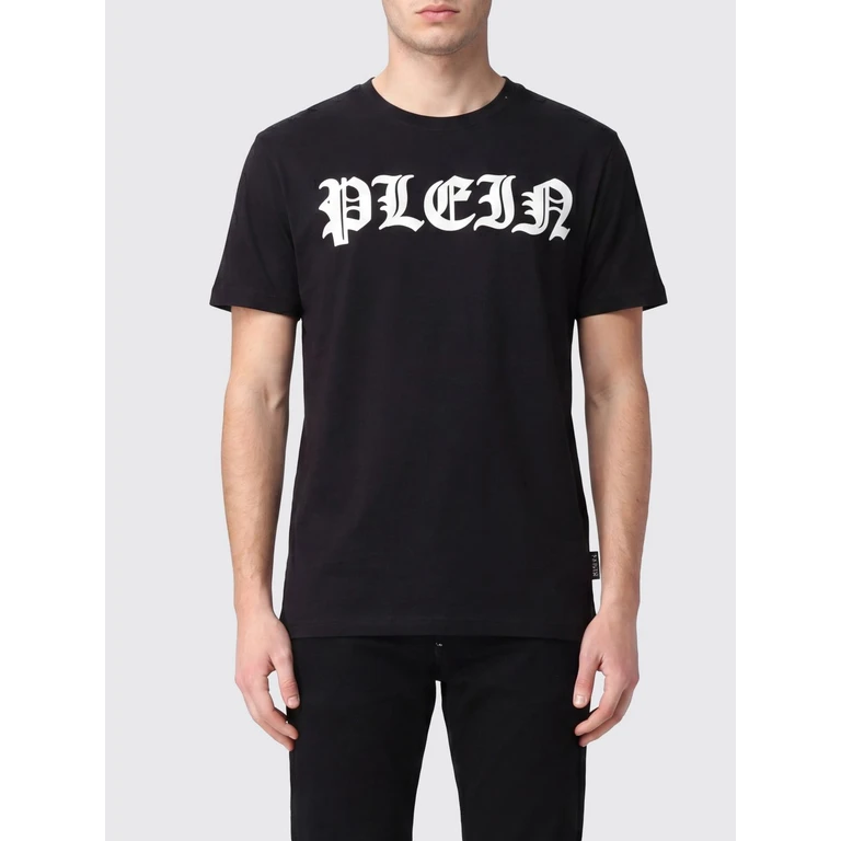 Gothic Cotton T-shirt with Contrasting Logo Print on the Chest (SADCMTK6859PJY002N02)
