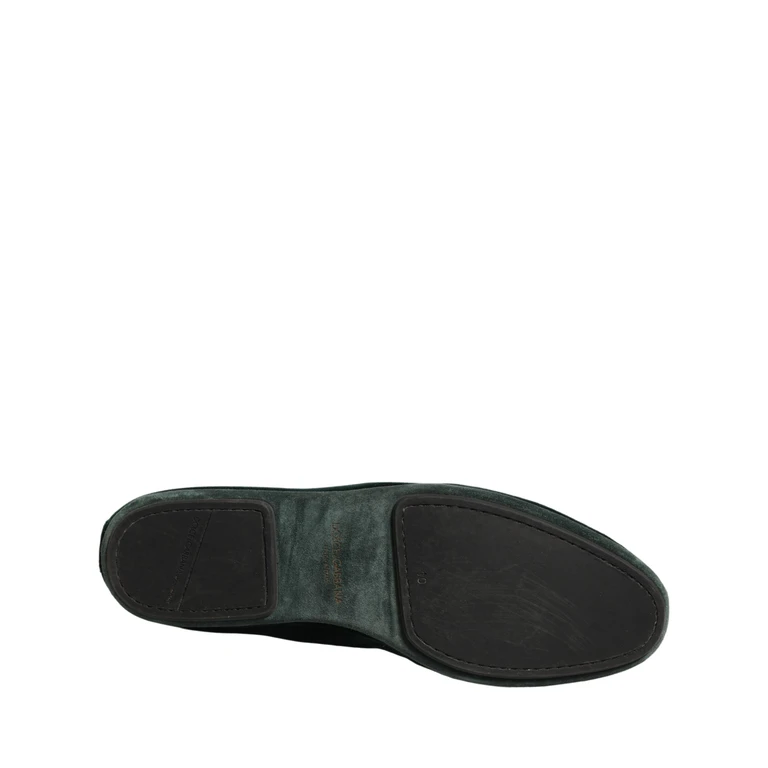 Dolce & Gabbana Green Velvet Slip On Men Flats Loafers Shoes Leather - Men