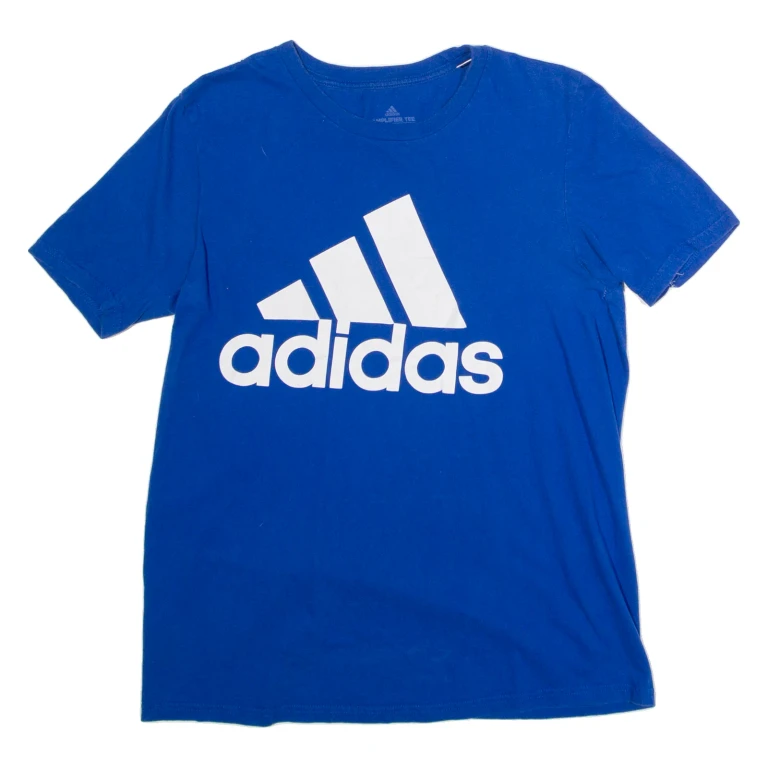 ADIDAS Mens T-Shirt Blue Crew Neck M