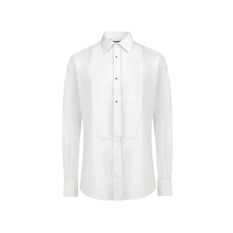 Dolce & Gabbana White Cotton Dress Shirt - Men