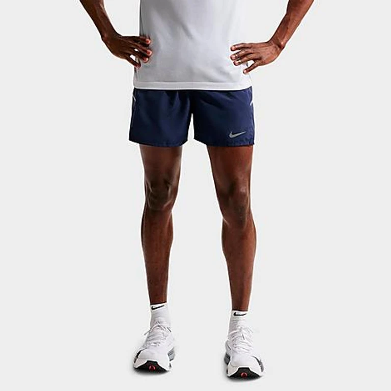 Nike Men's Miler Dri-FIT 5" Brief-Lined Running Shorts in Midnight Navy/Midnight Navy Size: XS