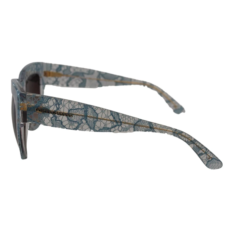 Dolce & Gabbana Blue Lace Acetate Crystal Butterfly Dg4231 Sunglasses - Women