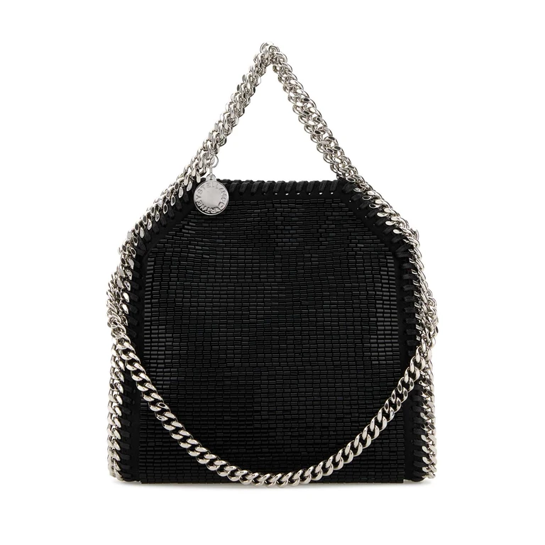 Stella McCartney Embellished Fabric Falabella Handbag Black Borse A Mano - Women