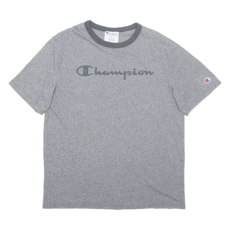 CHAMPION Mens T-Shirt Grey L