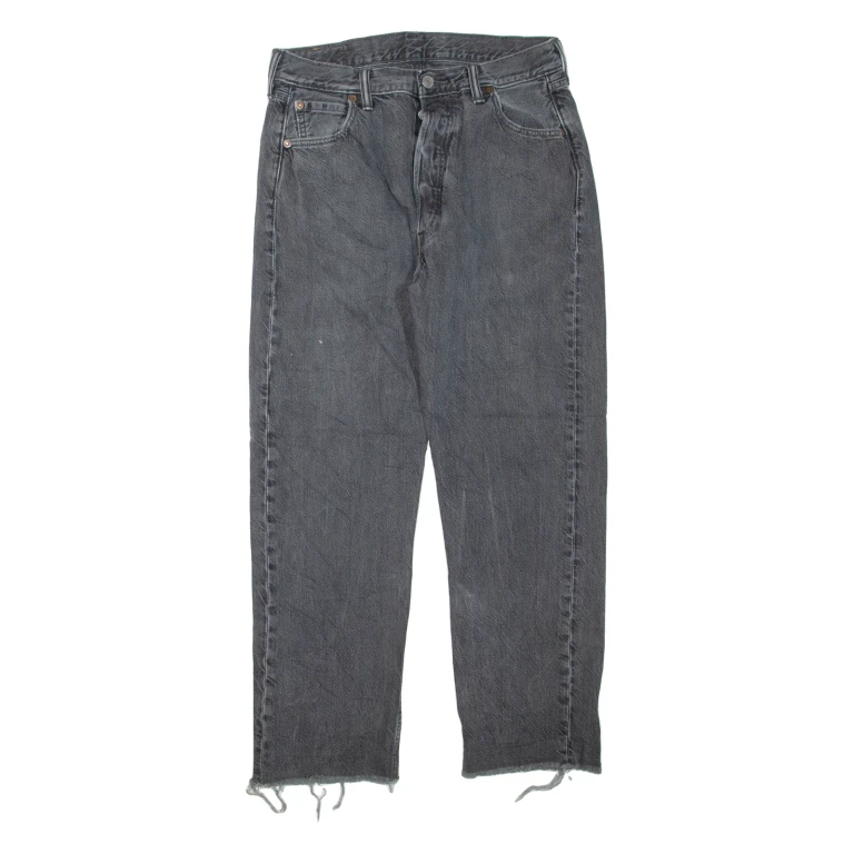 LEVI'S 501 Jeans Womens Grey Regular Straight W29 L25