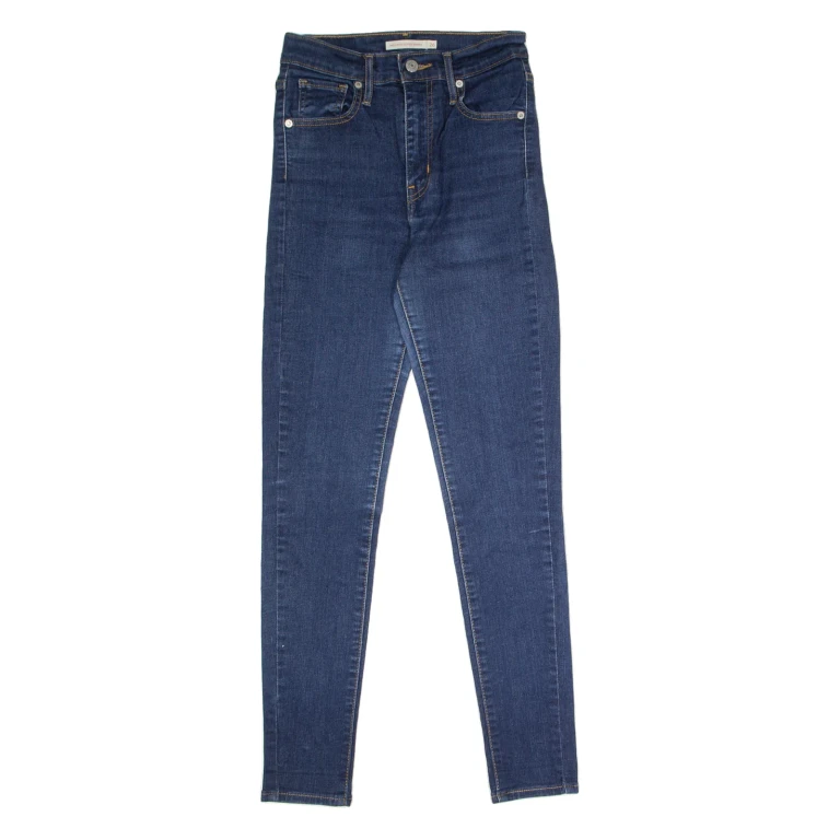 LEVI'S Mile High Super Womens Jeans Blue Regular Skinny W26 L28