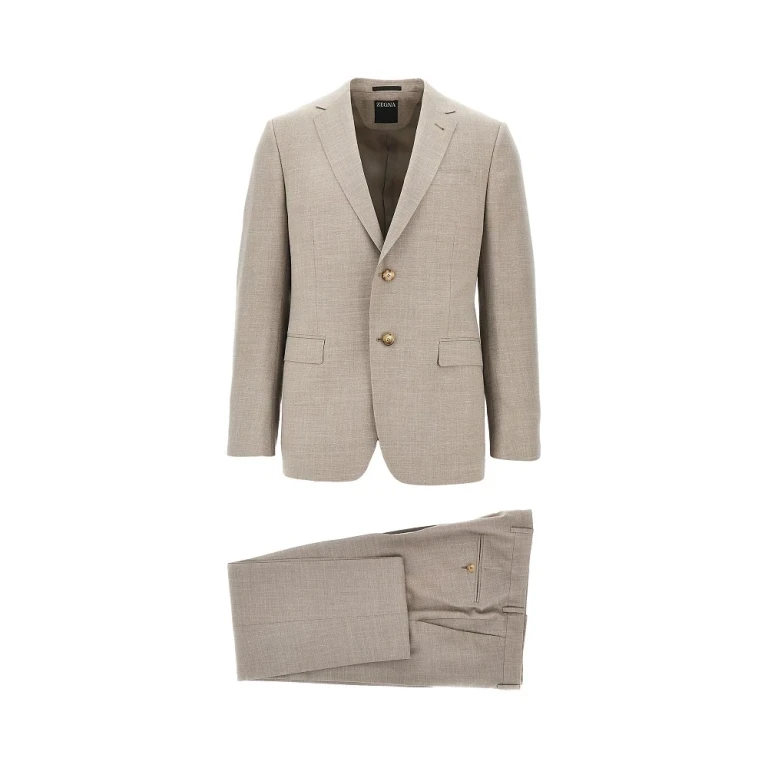 Wool and linen twill tailored suit Man 52