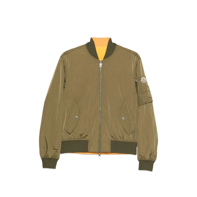 Reversible Logo-patch Bomber Jacket