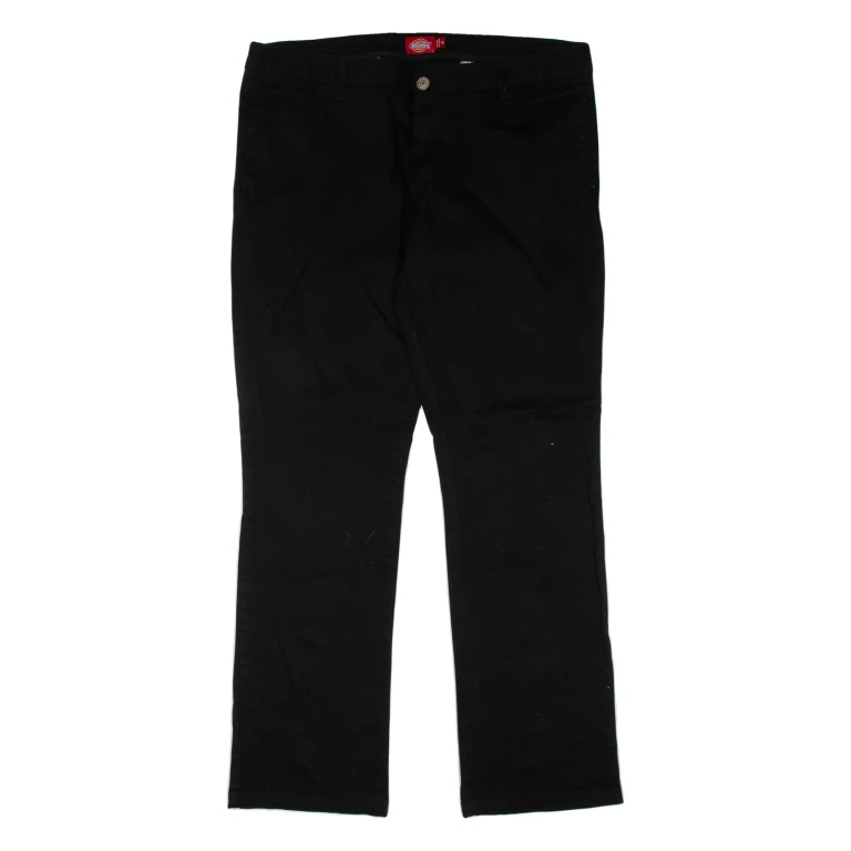 DICKIES Womens Trousers Black Regular Bootcut W36 L31