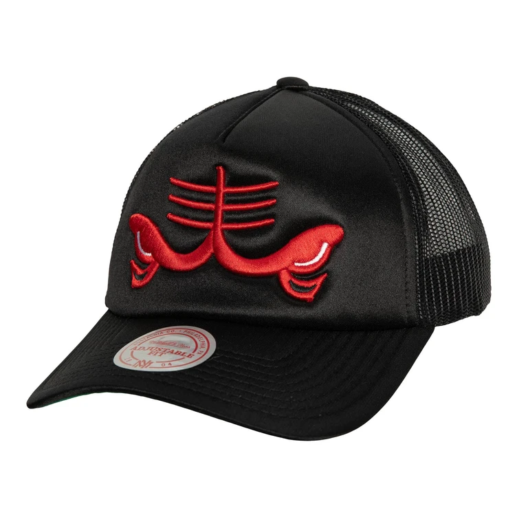Men's NBA Logo Remix Trucker Snapback Hwc Bulls Snapback Caps
