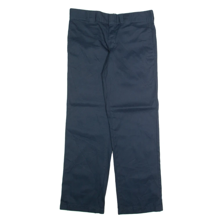DICKIES Chino Mens Trousers Blue Slim Straight W30 L30