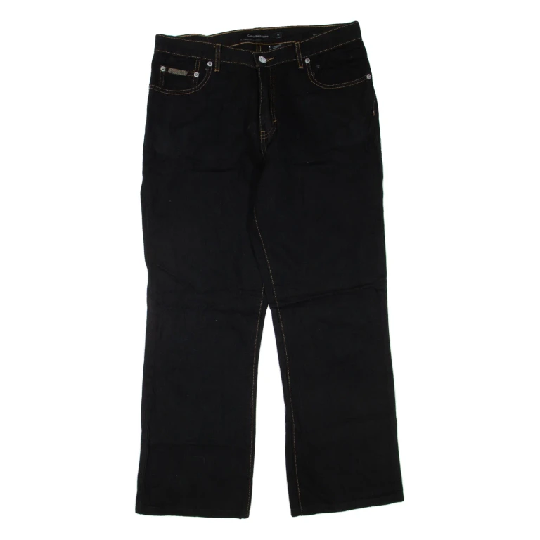 CALVIN KLEIN JEANS Womens Jeans Black Regular Straight W32 L27