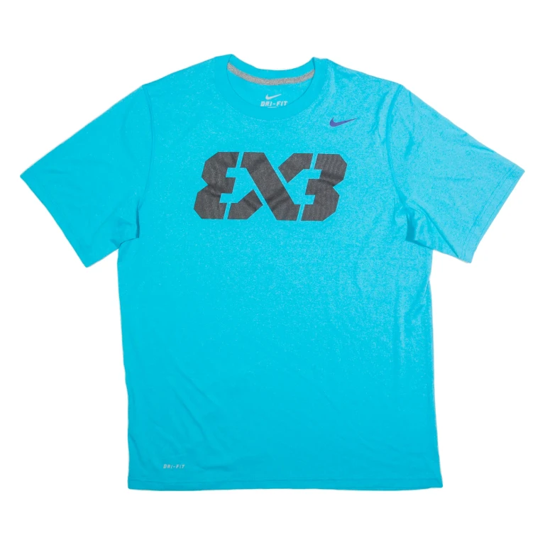 NIKE Mens T-Shirt Blue L