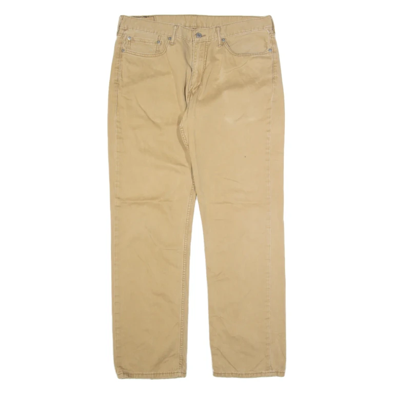 LEVI'S 514 Mens Trousers Brown Regular Straight W36 L32