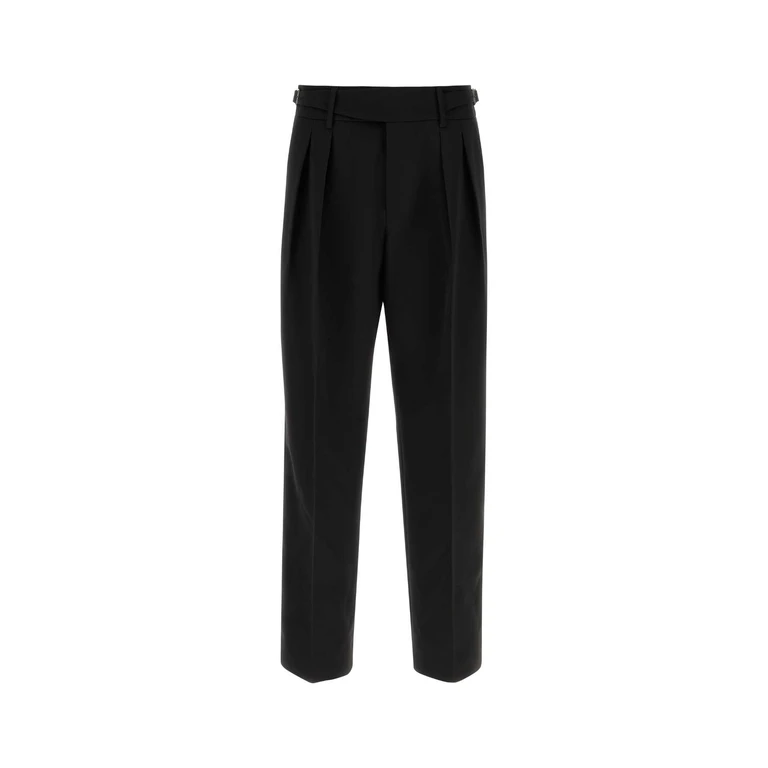 Dolce & Gabbana Black Wool Pant Nero Exterior: Virgin Pantaloni - Men