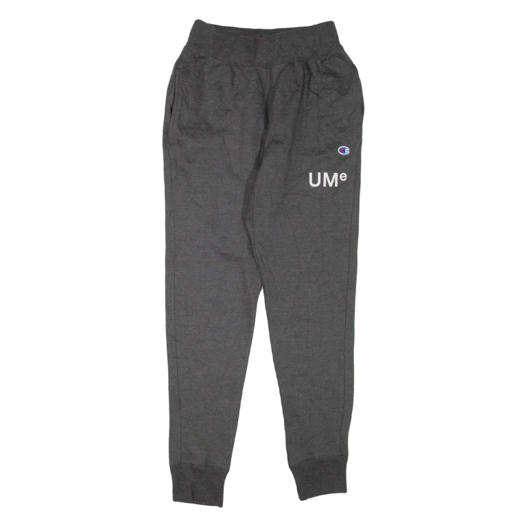 CHAMPION REVERSE WEAVE Mens Joggers Grey Tapered S W26 L31