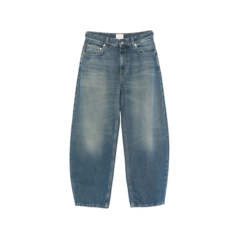 Jazzie Faded Barrel-leg Jeans