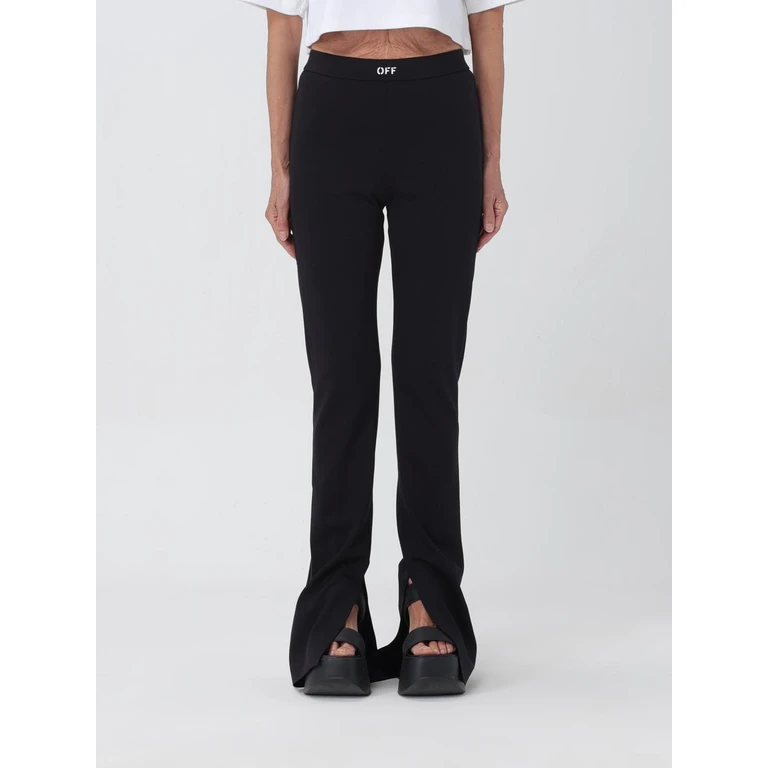 OFF-WHITE Pants Woman color Black (OWCD023C99JER0011001)