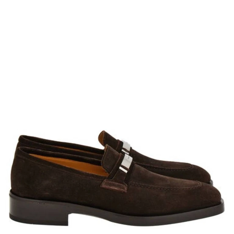 Ferragamo Danny Ornament Suede Loafers, Size 9 E