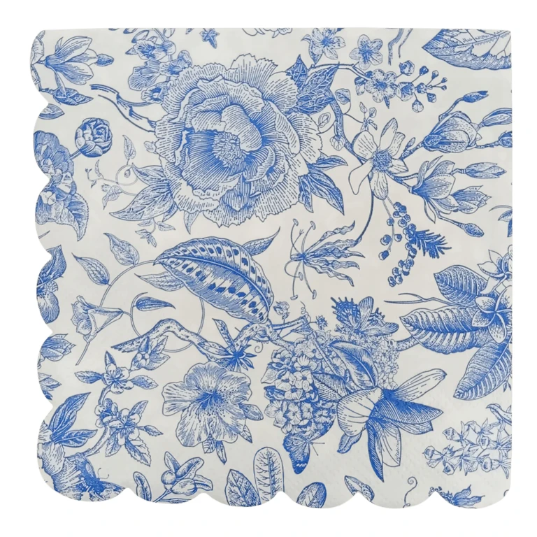 Blue Delft Cocktail Napkins