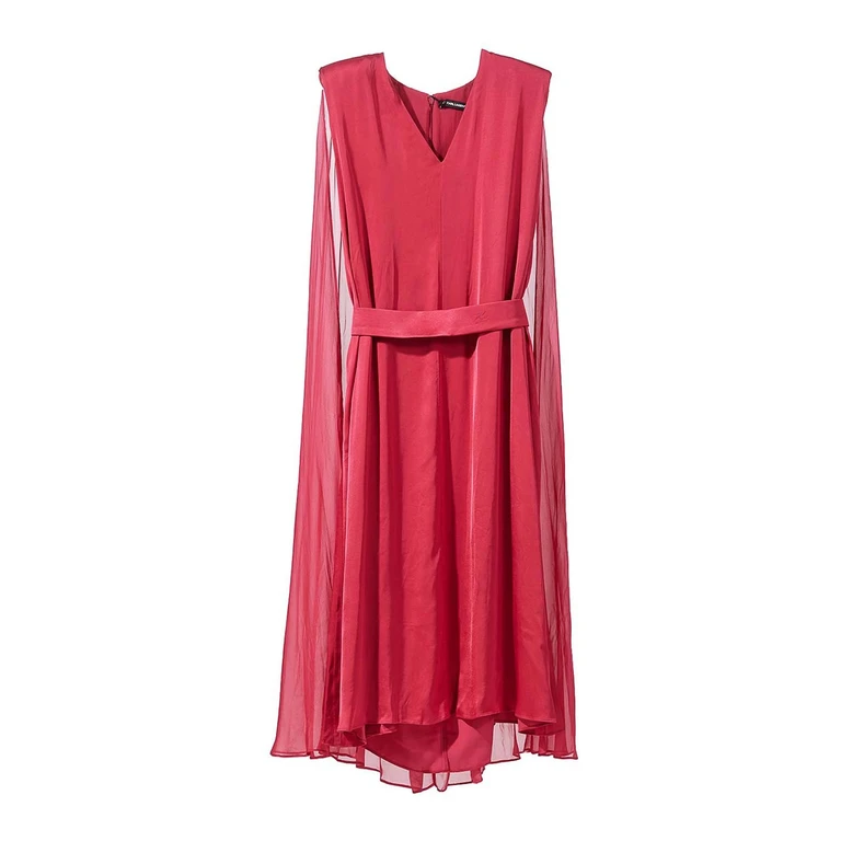 Robe Au Genou - Rouge (245W1300748)