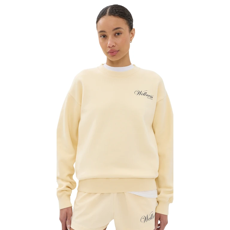 Sporty & Rich Avenue Crewneck Almond Navy M