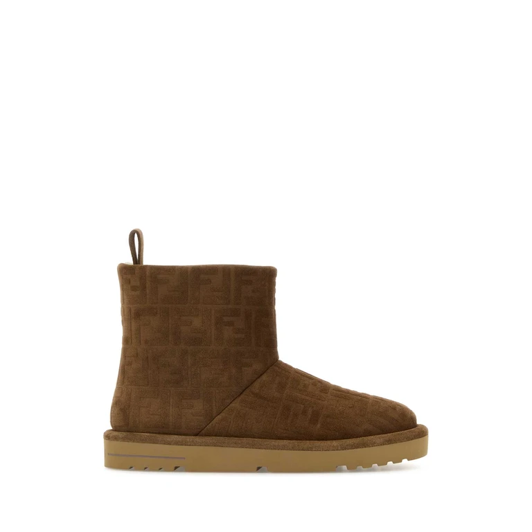 Brown Suede Ankle Boots Stivali - Men