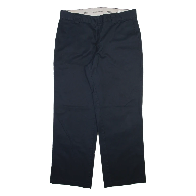 DICKIES Mens Trousers Black Relaxed Straight W38 L31