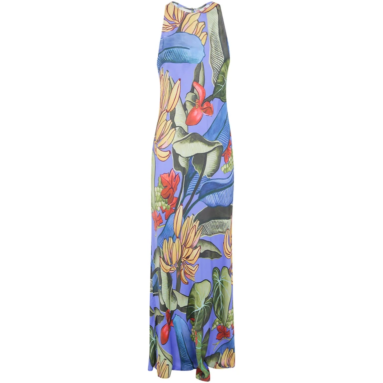 Dress Sleeveless Maxi "Banana Grapes"