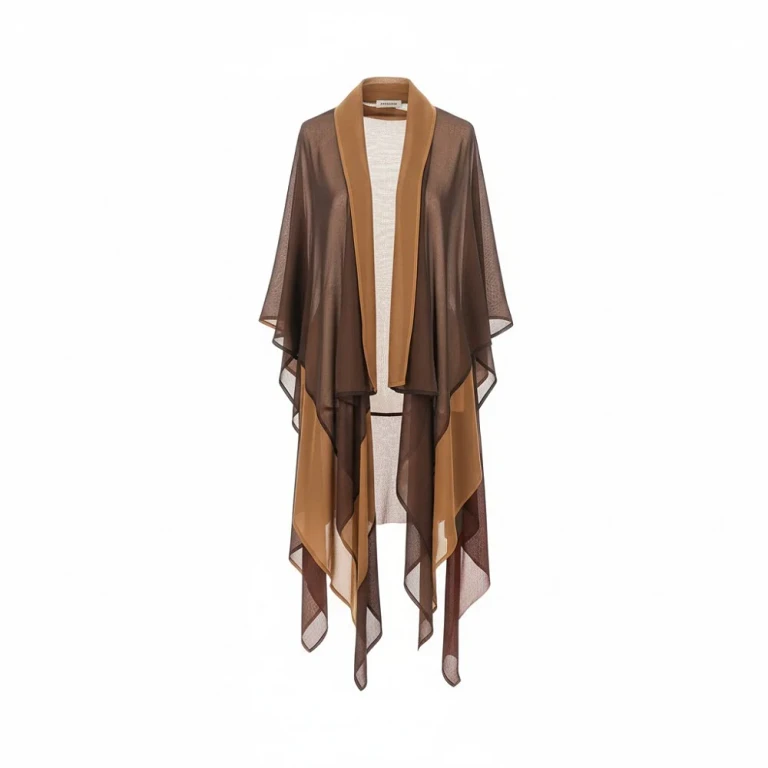 ALBERTA FERRETTI Silk chiffon dust coat Woman M