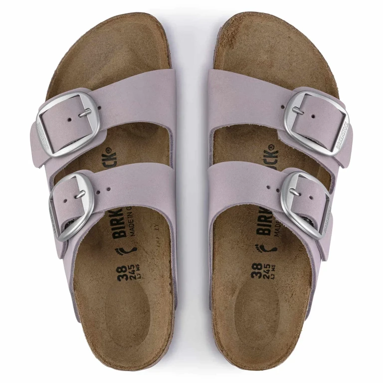 Unisex Arizona Big Buckle Natural Leather Nubuck Yomo Lilac