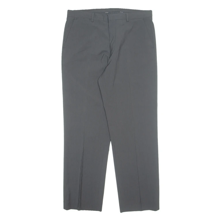CALVIN KLEIN Chino Mens Trousers Grey Regular Straight W32 L29