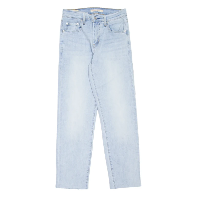 LEVI'S 724 High Rise BIG E Womens Jeans Blue Straight Stone Wash W26 L26