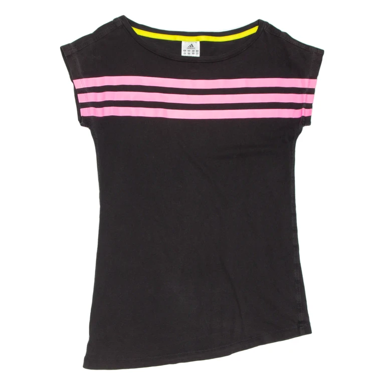 ADIDAS Womens T-Shirt Black XS