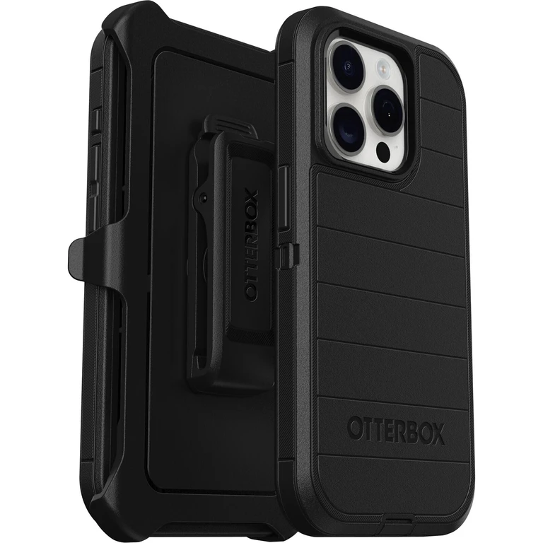 Defender Series Pro Black iPhone 15 Pro Case 77-92680