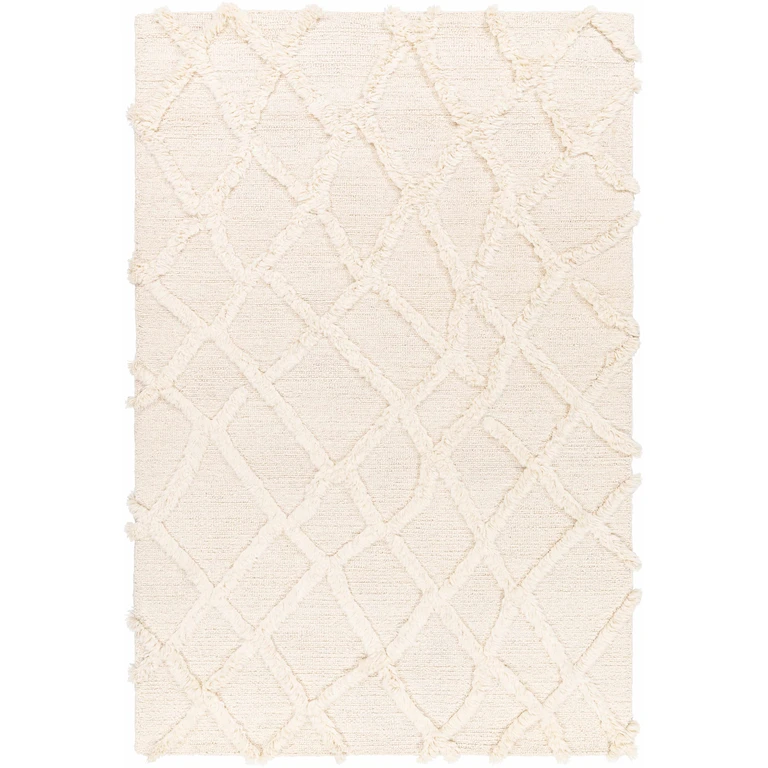 Adica Cream Wool Area Rug - Clearance